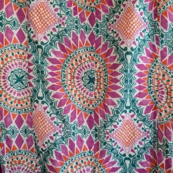 Swishy Party Dress Sleeveless Scoop-neck Sun Dress, Skirt, Vibrant Anthropologie - Picture 6 of 14